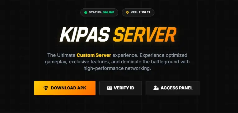 FF Kipas My ID Verify UID Page