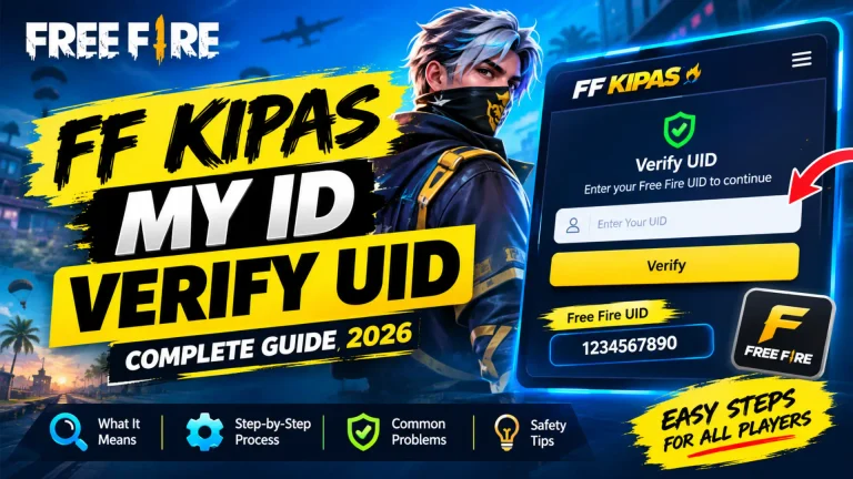 FF Kipas My ID Verify UID Step-by-Step Guide (2026)